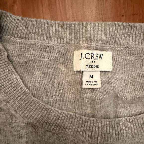 J. Crew Light Gray Women's Crew Neck Sweater - Picture 3 of 3
